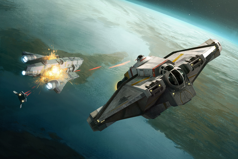 Illustration for article titled Star Wars Space Battle Has No Chill